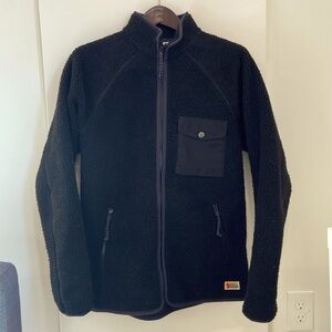 Fjallraven Vardag Pile Fleece Jacket Men’s Medium Black EUC
